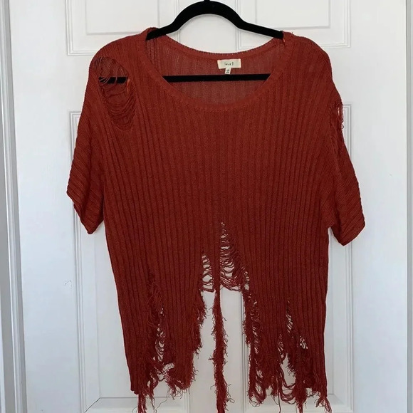 Love J  Distressed Sweater - Picture 3 of 7